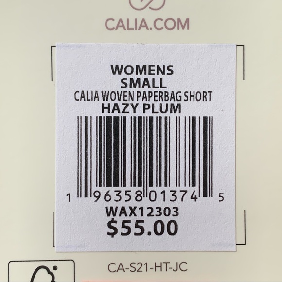 NWT Calia Journey Collection High-Rise Relaxed Fit Shorts Hazy Plum Paperbag S - Picture 10 of 11